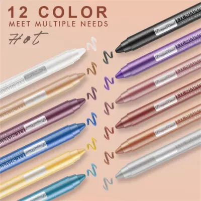 12 kleuren oogschaduw potlood set