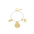 pearl bracelet with sea charms