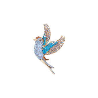 colorful wings brooch