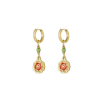 earrings rose glow