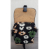 floral backpack with cork