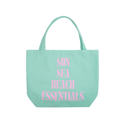 canvas shopper beach essentials