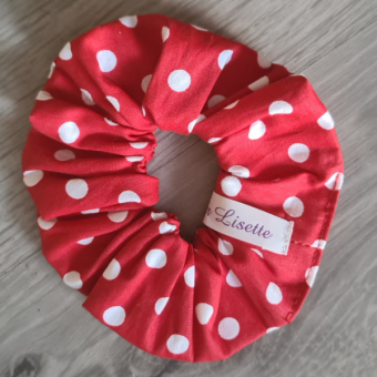 scrunchie rood stippen