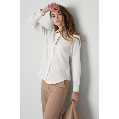 basic blouse plain