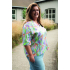 katoenen blouse bladeren