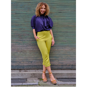 satin capri pants