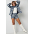 short denim pailletten