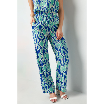 colourful pants with print