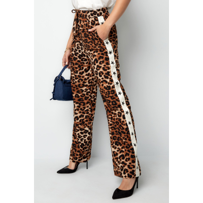 wild leopard broek streep