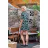 bamboe short met print