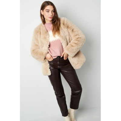 faux fur jas