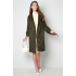 classic trenchcoat faux suede