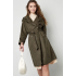 classic trenchcoat faux suede