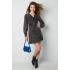 denim overslag jurk