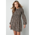 leopard mini jurk