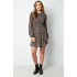 leopard mini jurk