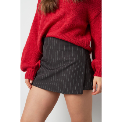 pinstripe skort