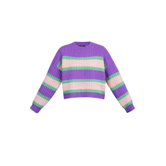 cropped sweater striped