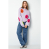 smiley knit trui