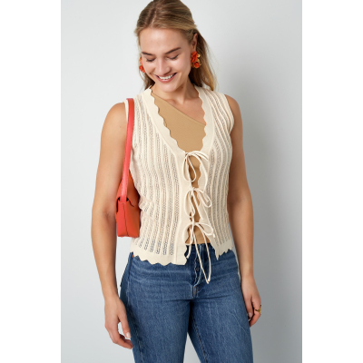 crochet top with ribbons crochet top with ribbons