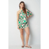 one shoulder top tropical bliss