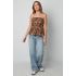 flared leopard print top
