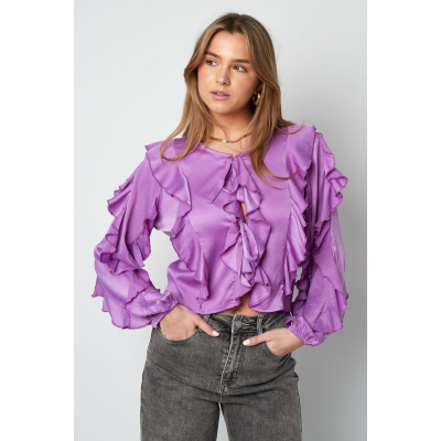 blouse met ruffels blouse met ruffels