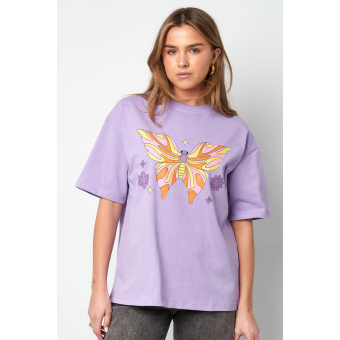 short sleeve top butterfly