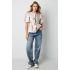 top met korte mouwen en bloemenprint
