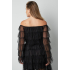 festival sparkly top ruffles