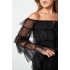 festival sparkly top ruffles