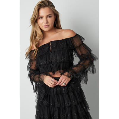 festival sparkly top ruffles festival sparkly top ruffles