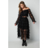 festival sparkly top ruffles
