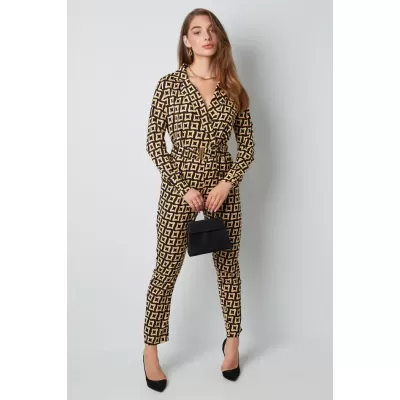 jumpsuit retro print