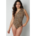 one shoulder leopard print body