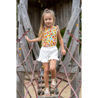 ruffled shorts waffle
