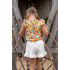 ruffled shorts waffle