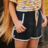 denim shorts