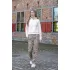 suede broek slangen print