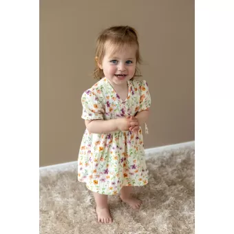 mousseline bloemen jurk